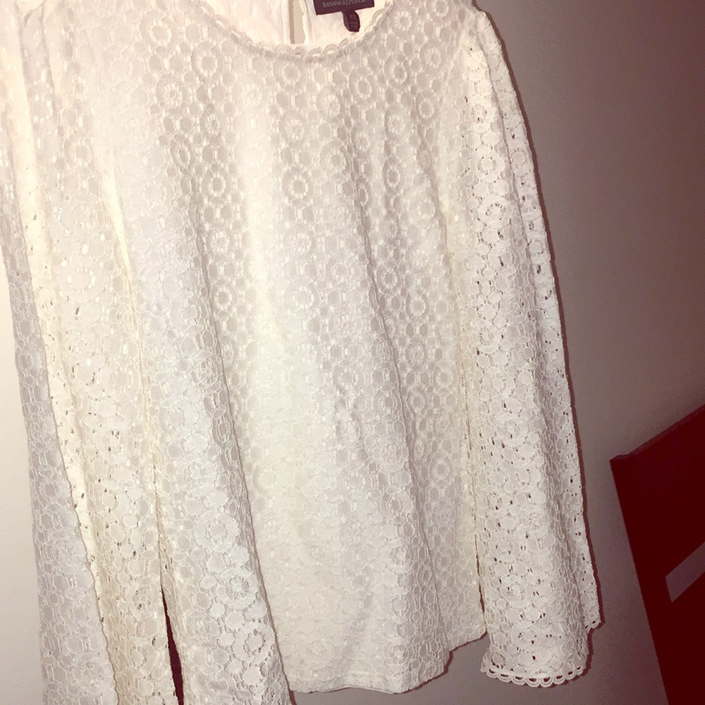 Banana republic long bell sleeved dress top
